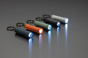 Logo trade advertising products picture of: Flash RCS recycled aluminium keychain torch