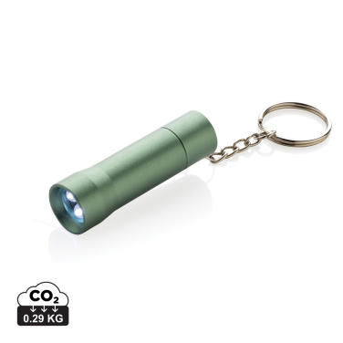 Logotrade corporate gift picture of: Flash RCS recycled aluminium keychain torch