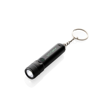 Logo trade promotional merchandise image of: Gear X rechargeable ultra bright keychain torch