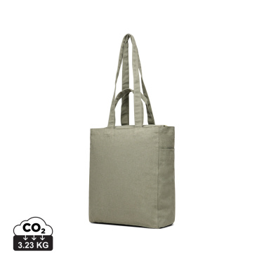 Logo trade promotional giveaways image of: VINGA Hilo AWARE™ recycled canvas zip tote