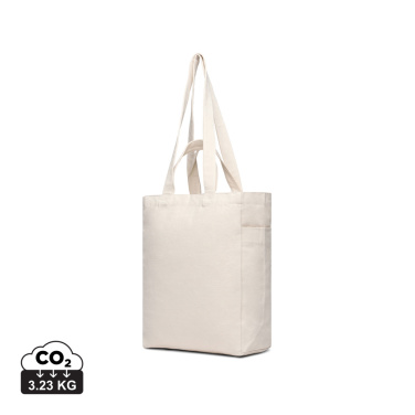 Logo trade business gifts image of: VINGA Hilo AWARE™ recycled canvas zip tote