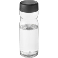 H2O Active® Eco Base 650 ml screw cap water bottle, Transparent / Solid black