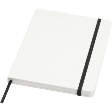 Logotrade promotional item image of: Holm A5 stone paper hard cover notebook with lined pages