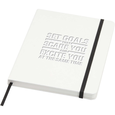 Logotrade promotional product image of: Holm A5 stone paper hard cover notebook with lined pages