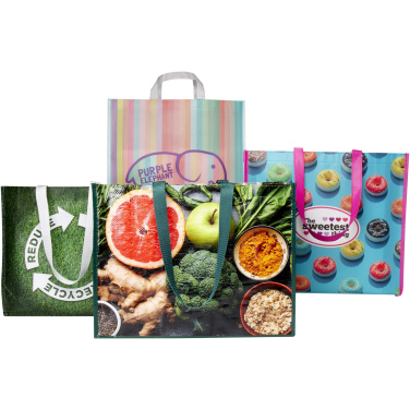 Logo trade promotional giveaway photo of: Laminated totes sample box