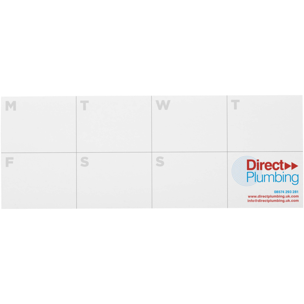 Logo trade corporate gift photo of: Sticky-Mate® recycled sticky notes with printed planner