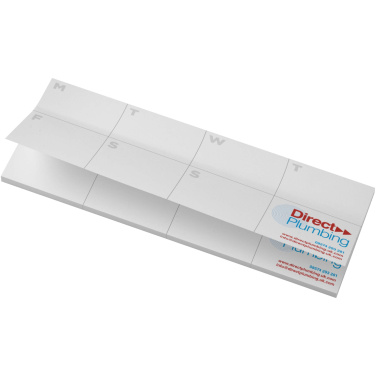 Logo trade promotional merchandise picture of: Sticky-Mate® recycled sticky notes with printed planner