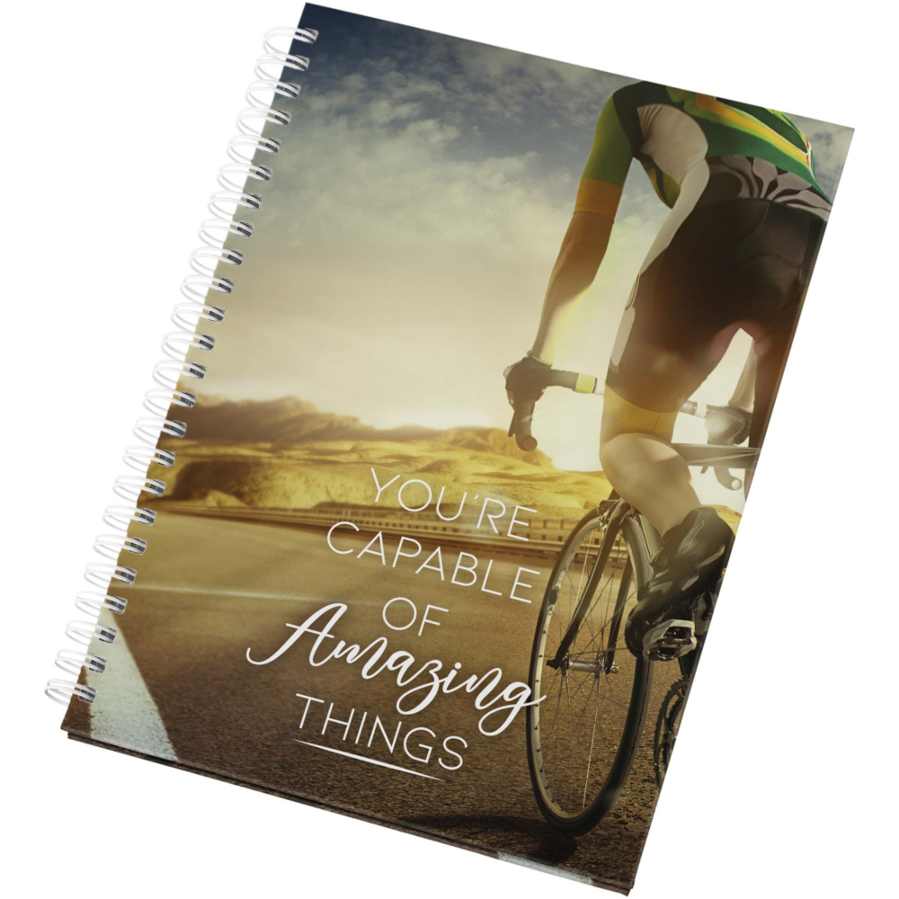 Logo trade promotional item photo of: Desk-Mate® A5 hard cover undated diary