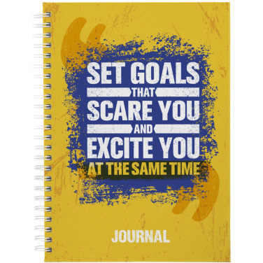 Logo trade promotional gifts image of: Desk-Mate® A5 hard cover journal