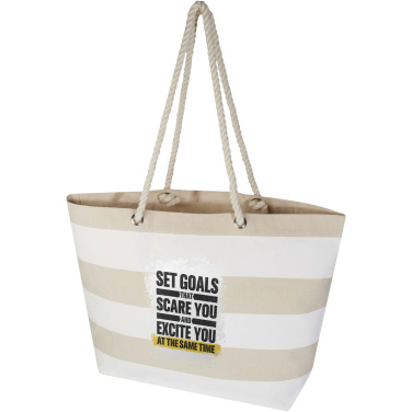 Logo trade promotional products image of: Florida 270 g/m² GRS recycled beach tote bag 18L