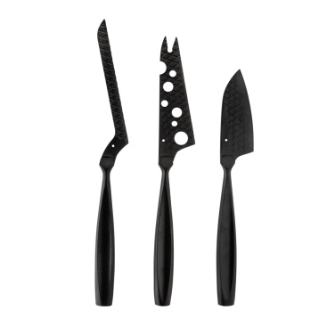 Logotrade advertising product picture of: BOSKA Cheese Knife Set Monaco+ Black