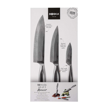 Logotrade advertising products photo of: BOSKA Kitchen Knives Monaco+, set of 3