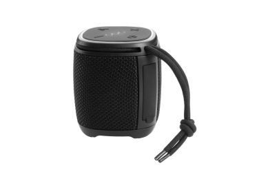 Logo trade business gift photo of: Bluetooth speaker HERMON Schwarzwolf