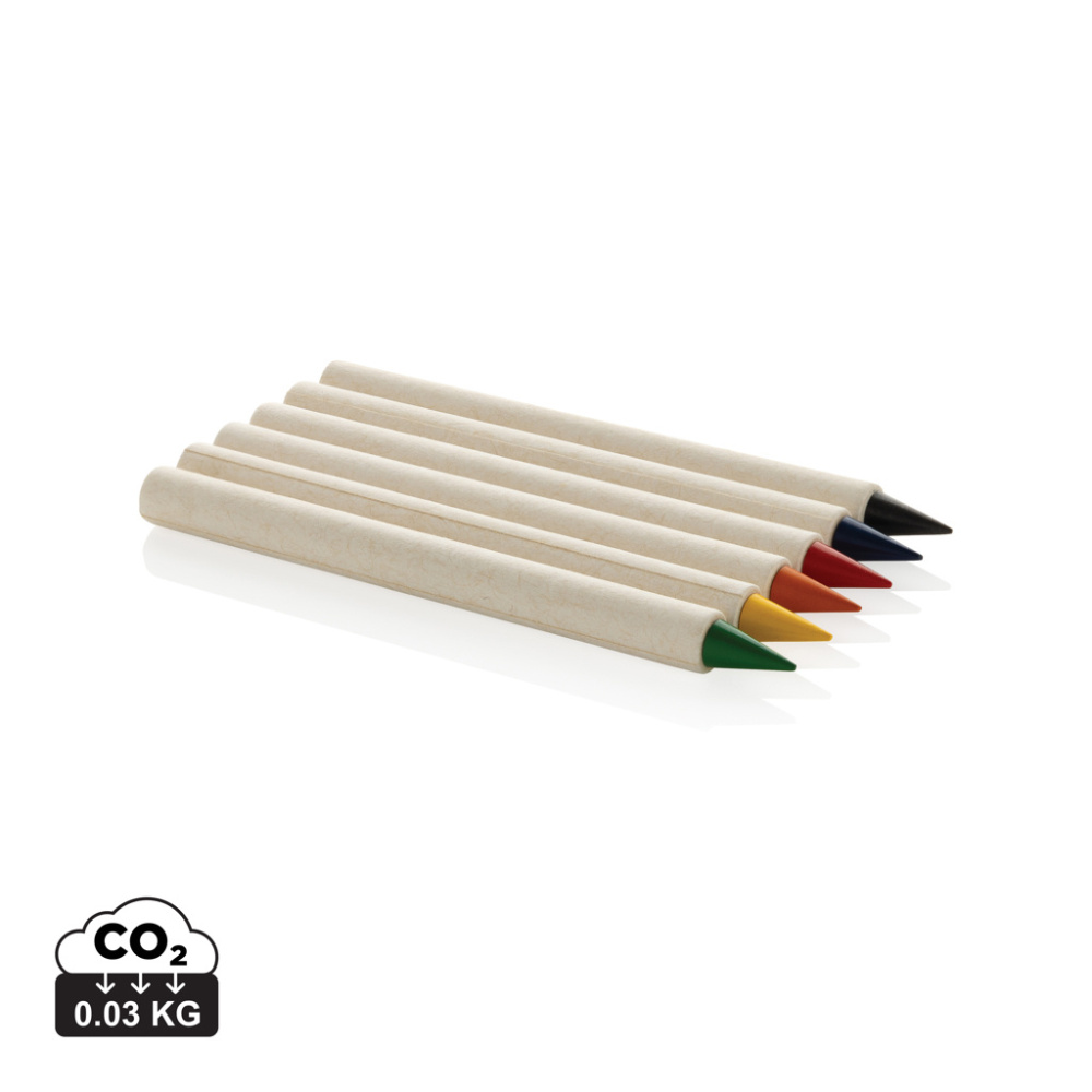 Logo trade promotional items picture of: Micki GRS infinity 6pc colouring pencil set