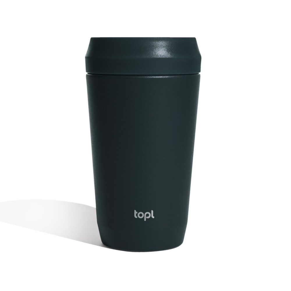 Logo trade promotional giveaways picture of: Topl Recycled Steel To Go Tumbler Patented 360 Lid 354ml