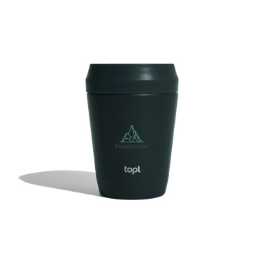 Logo trade promotional gifts picture of: Topl Recycled Steel To Go Tumbler Patented 360 Lid 235ml