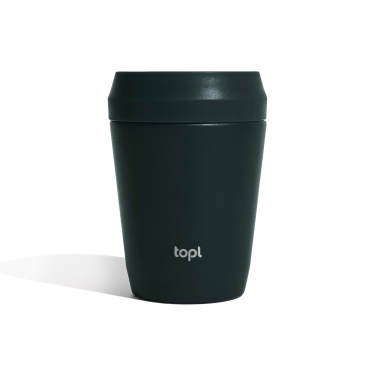 Logo trade business gift photo of: Topl Recycled Steel To Go Tumbler Patented 360 Lid 235ml