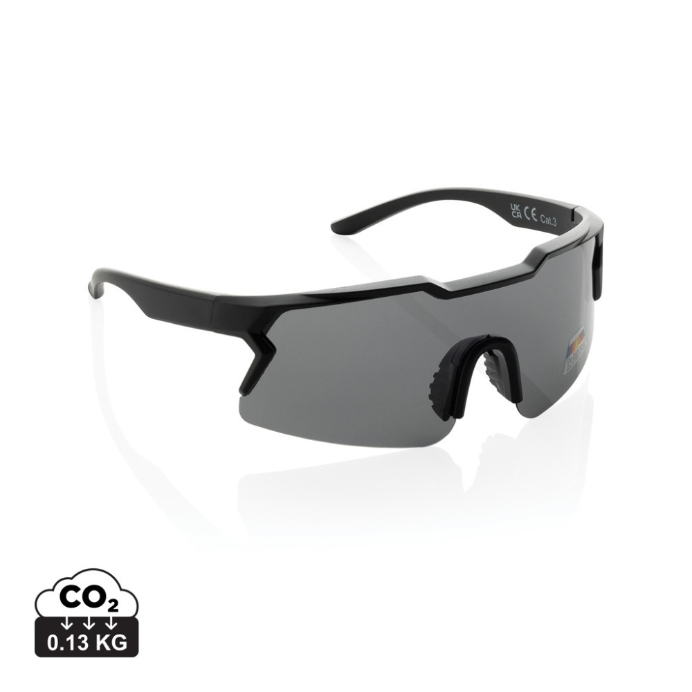 Logo trade promotional merchandise picture of: SproShield RCS plastic activity glasses with polarized lens