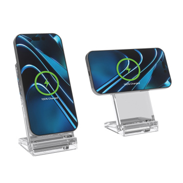 Logo trade promotional gift photo of: Magcharge 15W magnetic wireless charging stand