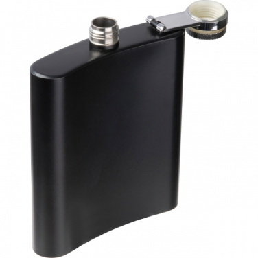 Logo trade promotional merchandise image of: Stainless steel hip flask Sheffield