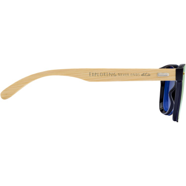 Logotrade corporate gift image of: Tan sunglasses with bamboo temples