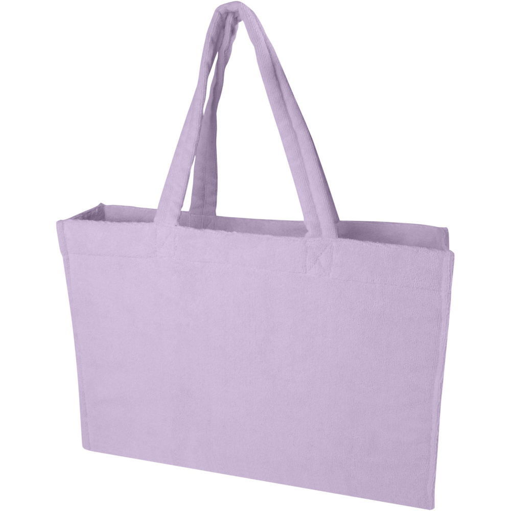 Logo trade advertising products picture of: Siam GRS recycled terry beach tote bag 13L
