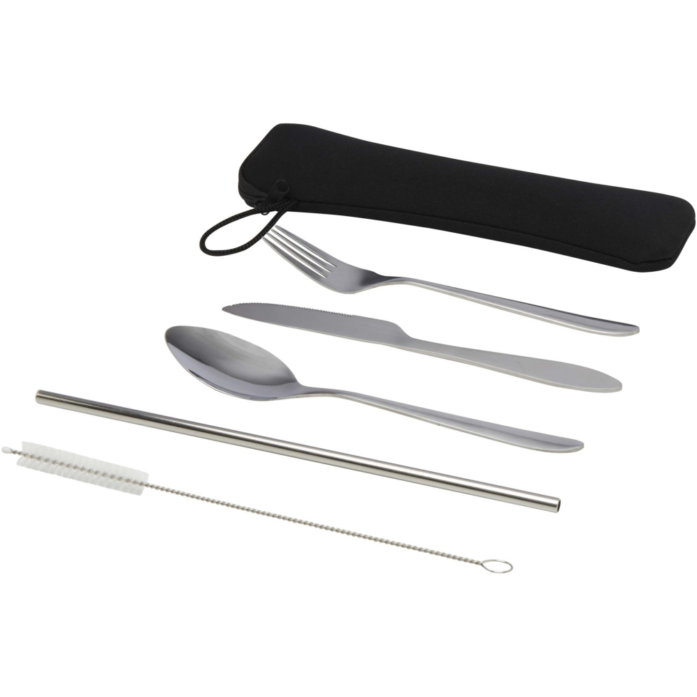 Logo trade corporate gifts image of: Sheen 5-piece stainless steel cutlery set