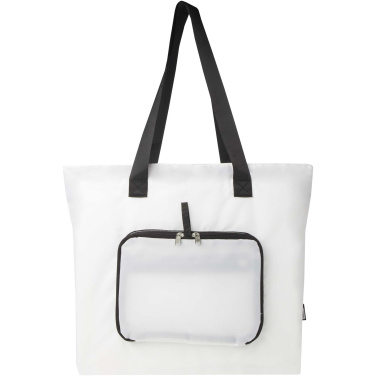 Logo trade promotional merchandise image of: EcoFold RPET foldable tote bag 16L