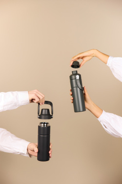 Logo trade promotional gifts picture of: Baltimore trek RCS recycled SS bottle 600 ML