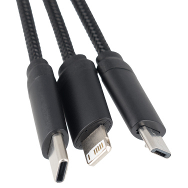 Logo trade promotional items image of: Big cable 4in1 with illuminated logo - i5w