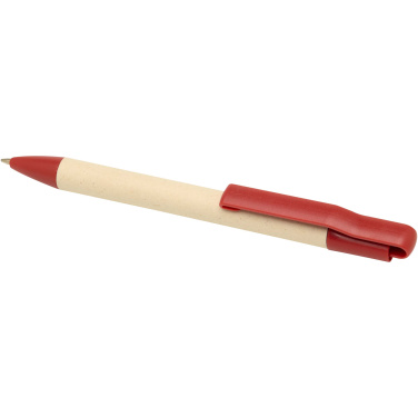 Logo trade advertising products picture of: Liliana sugarcane paper ballpoint pen (blue ink)