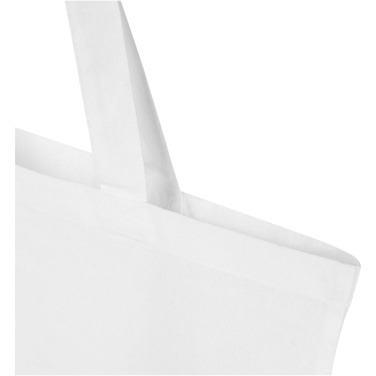 Logo trade promotional merchandise image of: Madras Blend 140 g/m² GRS recycled cotton tote bag 7L