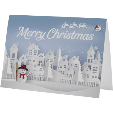Logo trade promotional giveaways image of: Herald A5 greeting card