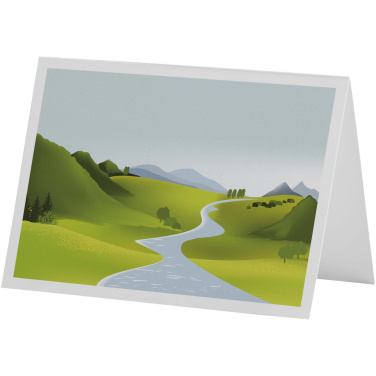 Logo trade promotional giveaways image of: Herald A6 greeting card