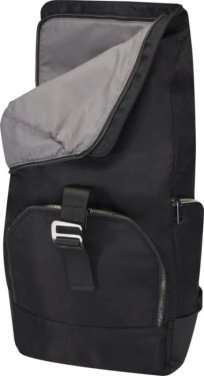 Logotrade promotional gift picture of: Rhine 15” GRS recycled rolltop backpack 18L