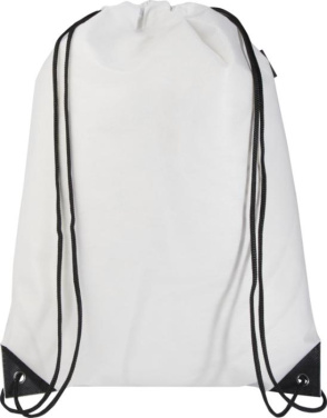 Logo trade promotional item photo of: Evergreen GRS recycled non-woven drawstring bag 5L