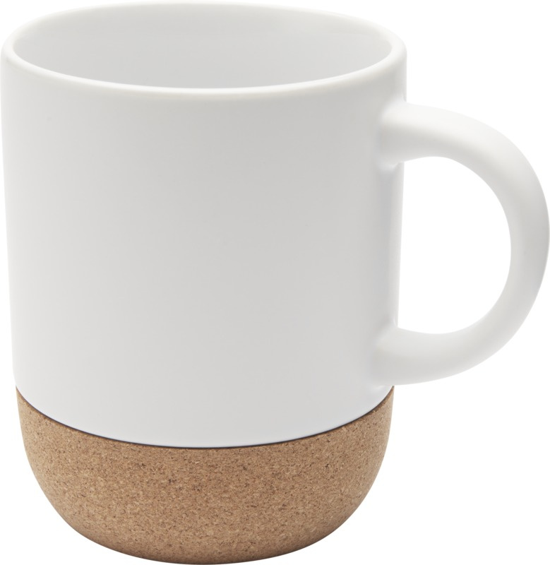 Logo trade promotional items picture of: Billie 300 ml ceramic sublimation mug with cork details