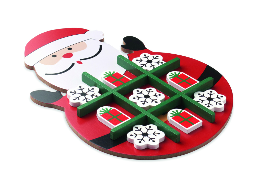 Logotrade advertising products photo of: Christmas wooden tic tac toe