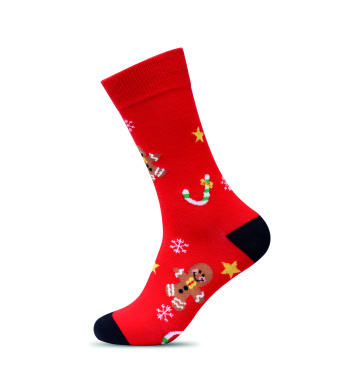 Logo trade promotional items image of: Pair of Christmas socks M