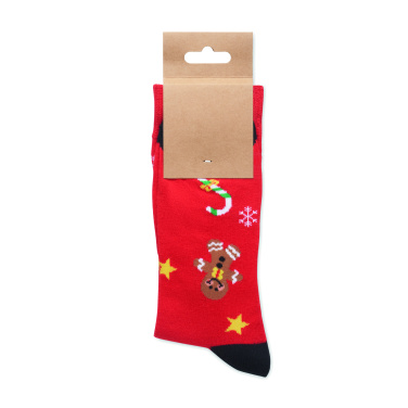 Logo trade business gift photo of: Pair of Christmas socks M