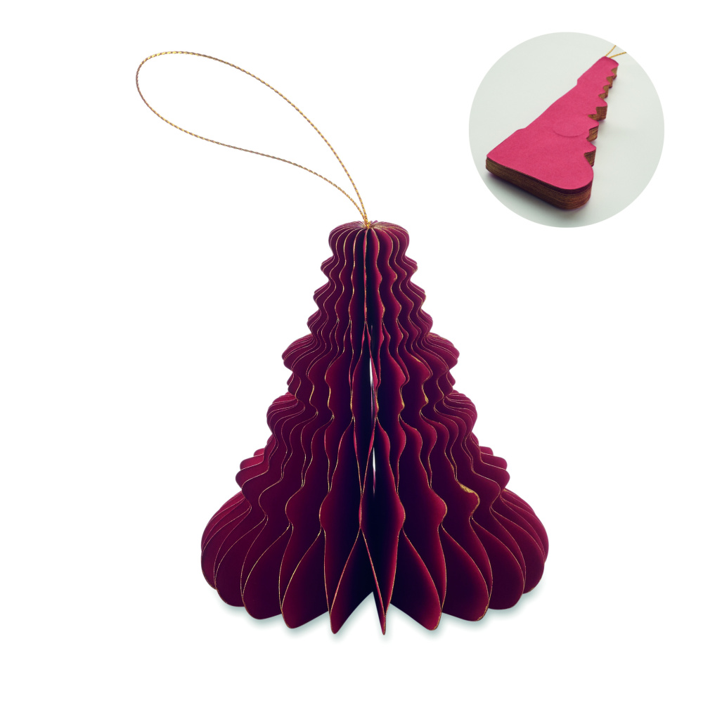 Logotrade promotional product image of: Christmas paper tree hanger