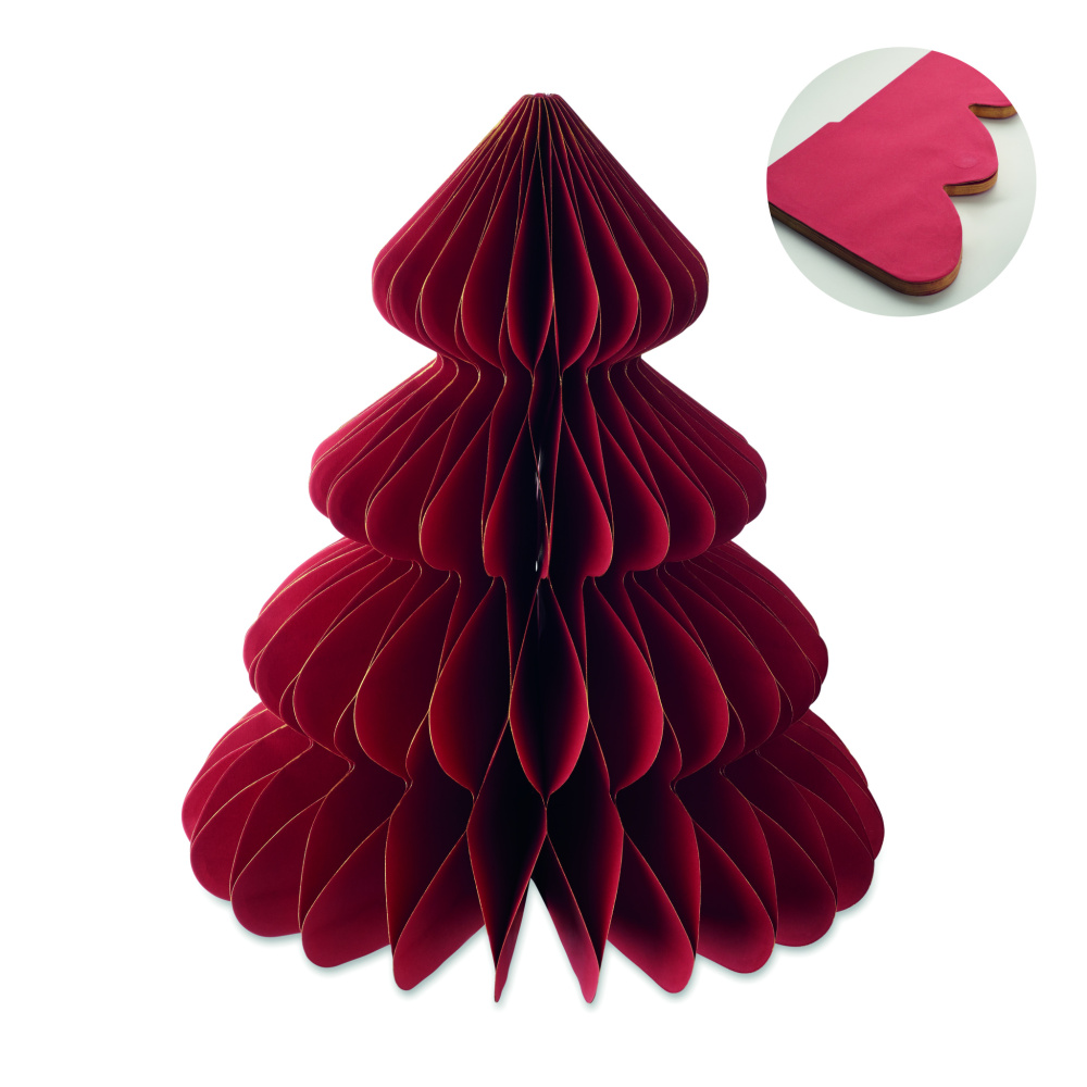 Logo trade advertising products image of: Paper Xmas tree decoration