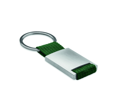 Logotrade promotional merchandise photo of: Metal rectangular key ring Espoo