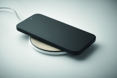 Logo trade corporate gift photo of: Cork wireless charger 15W