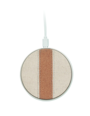 Logo trade promotional item photo of: Cork wireless charger 15W