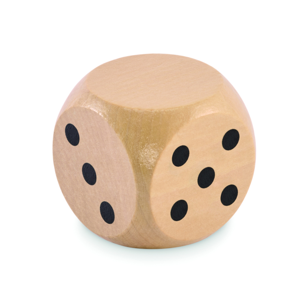 Logotrade promotional gifts photo of: Schima wooden dice 5cm dia