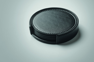 Logotrade advertising product picture of: Set of 4 PU coasters