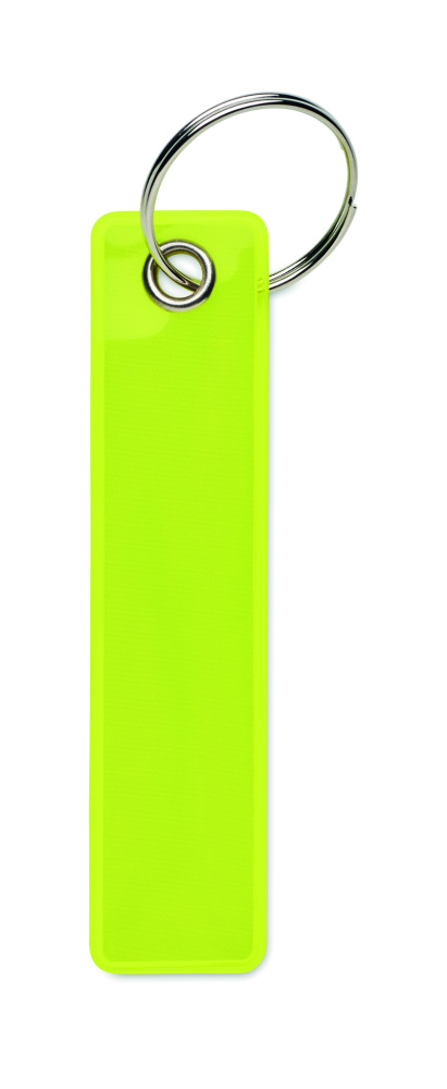 Logo trade promotional gifts picture of: Reflective key ring in PVC