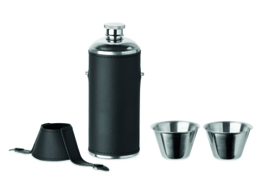 Logotrade promotional gift image of: Hip flask with shot cups
