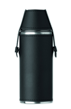 Logo trade promotional items picture of: Hip flask with shot cups